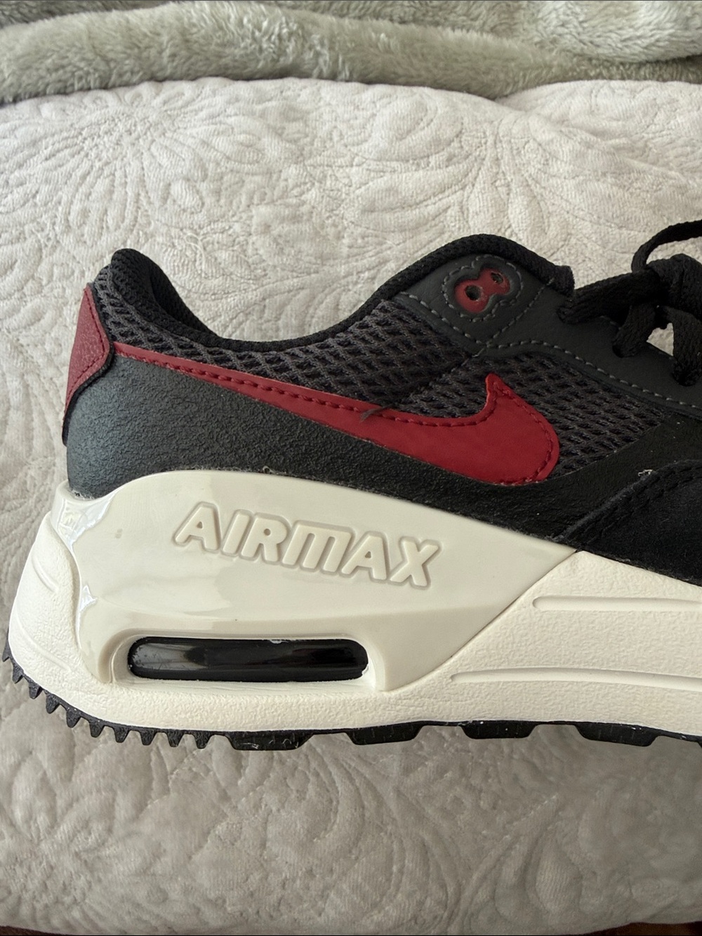 Nike Air Max Women's Black and Red Athletic Shoes. Brand New